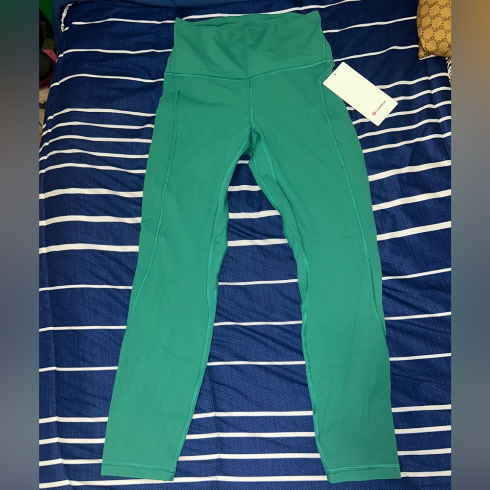 Lululemon Athletica Green and Blue Leggings